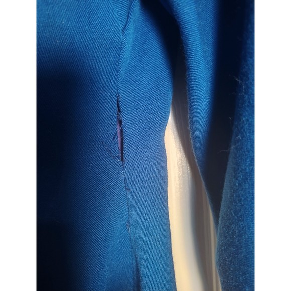 PSI by Alvin Bell Fitted Blue Jacket Size 4 Vintage. Comes with Shoulder Pads - Picture 8 of 8